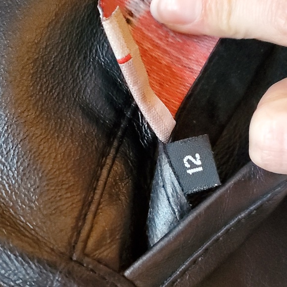 Vintage reversible black leather and suede coat - Picture 14 of 14